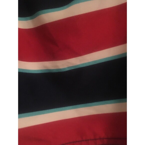 Lands' End Boys Striped Swim Board Shorts 1 Piece Size 14-16 Multicolor - Picture 2 of 5